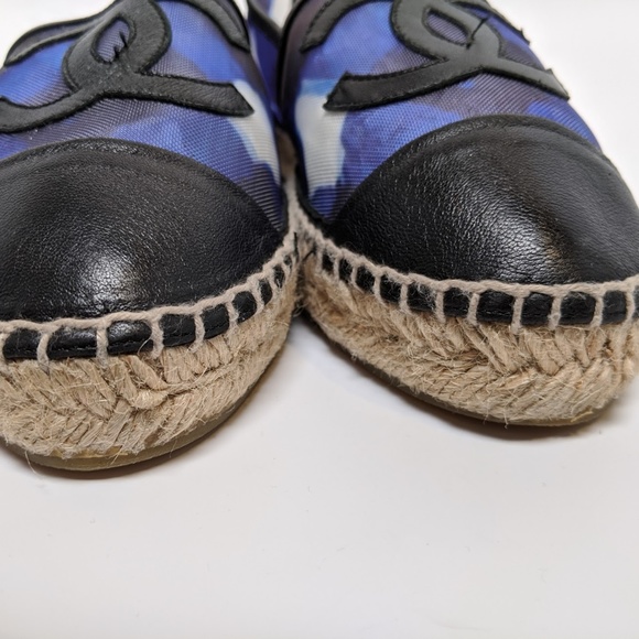 SOLD Chanel Mesh Purple CC Espadrilles - Picture 6 of 6